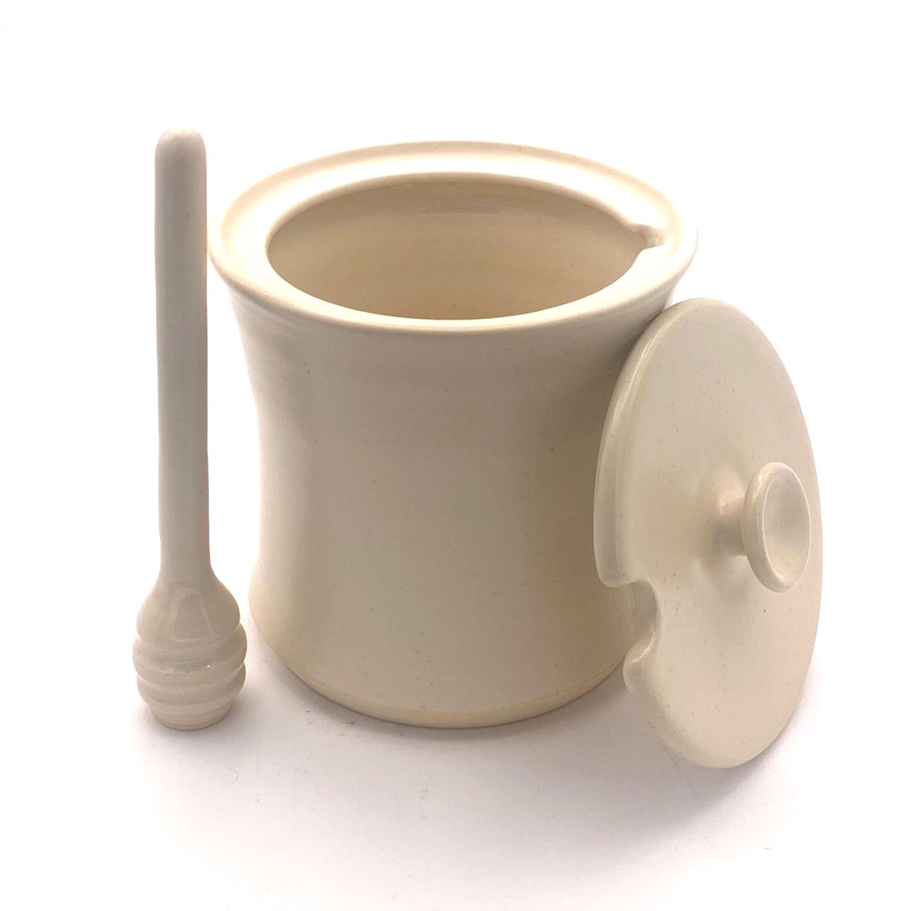 Handmade Ceramic Honey pot with dipper image 6