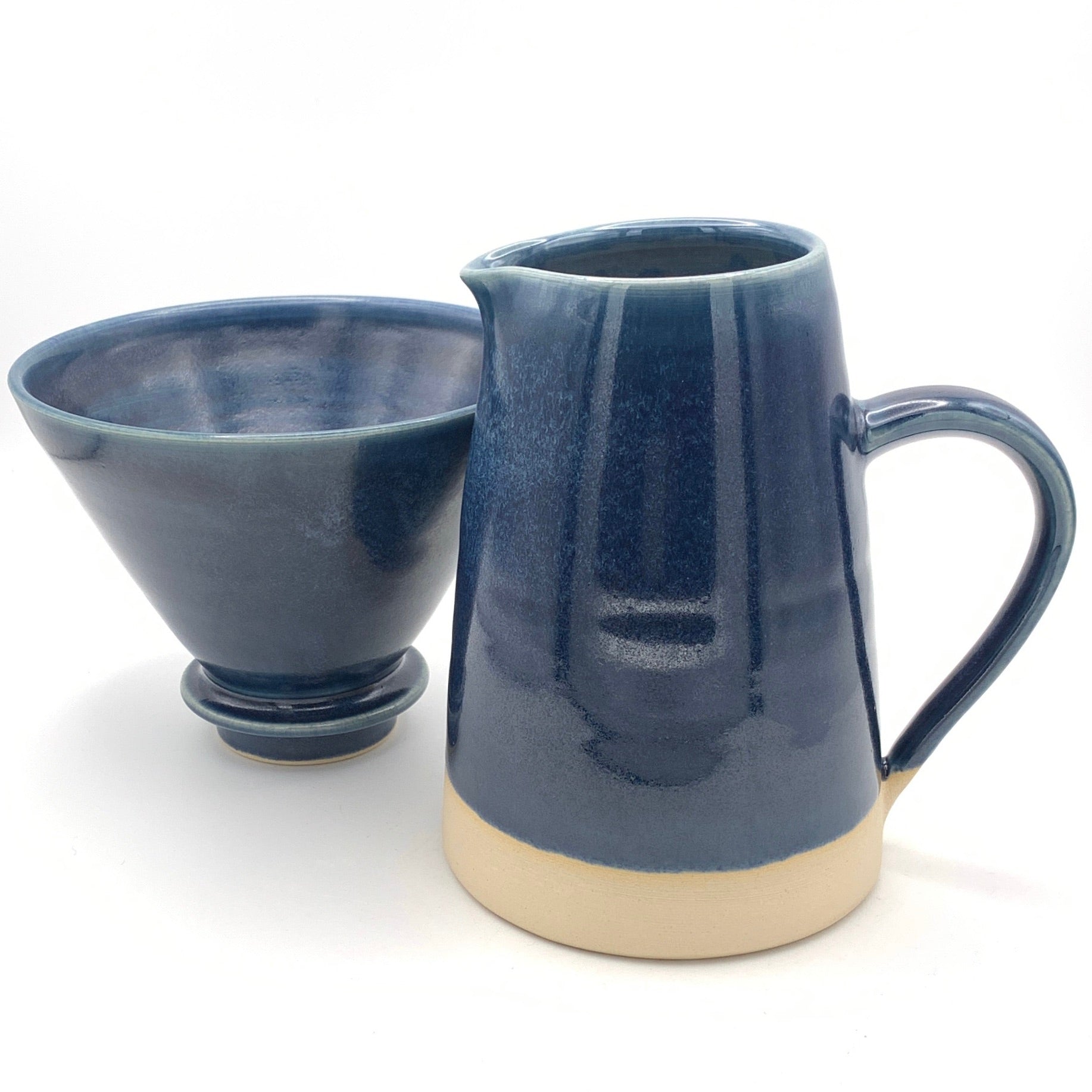 Sustainable Stoneware 2 Mug Filter Coffee Drip Set image 2