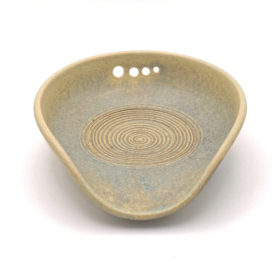 Handmade Ceramic Spoon Rest: Garlic Grater & Herb Stripper image 7