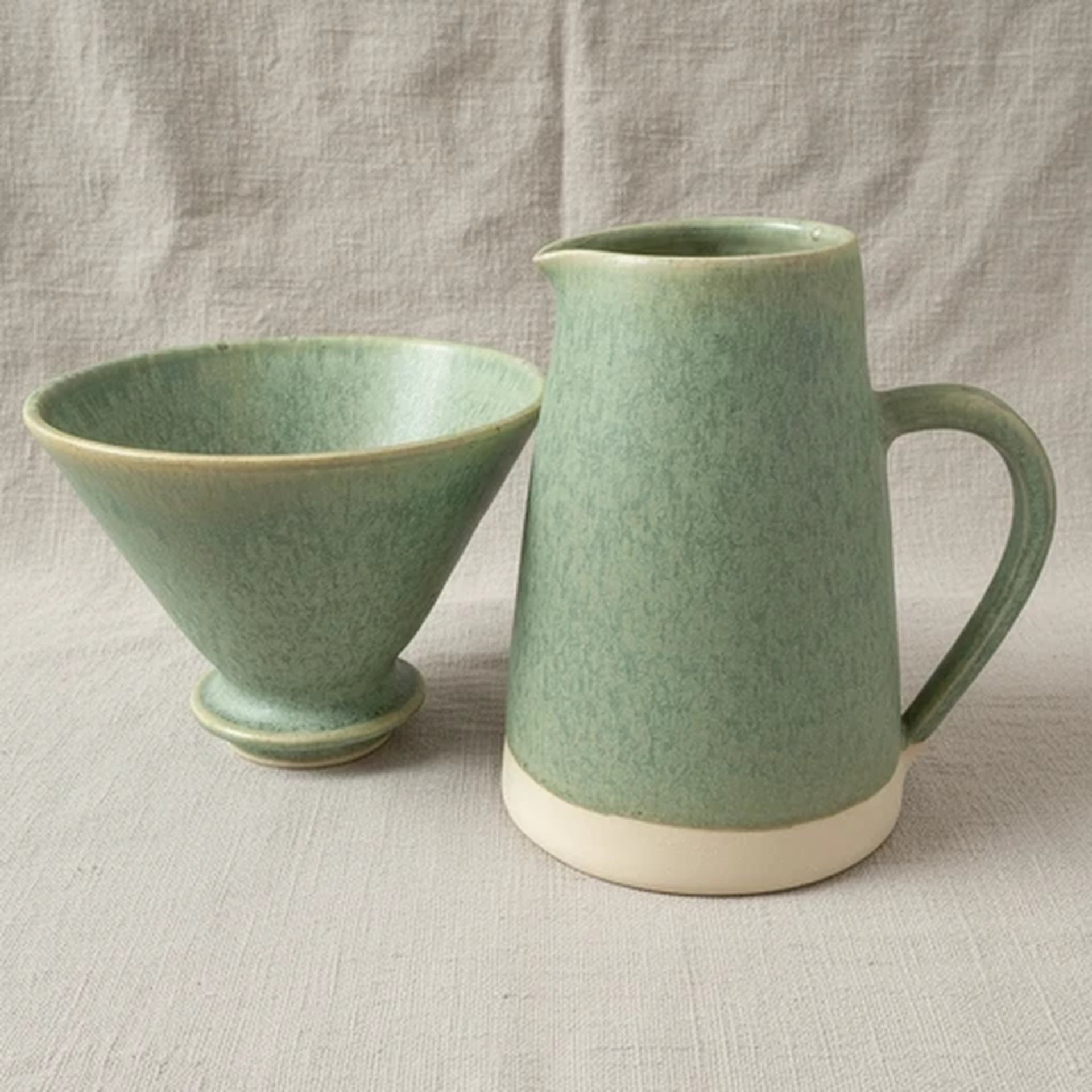 Sustainable Stoneware 2 Mug Filter Coffee Drip Set image 0