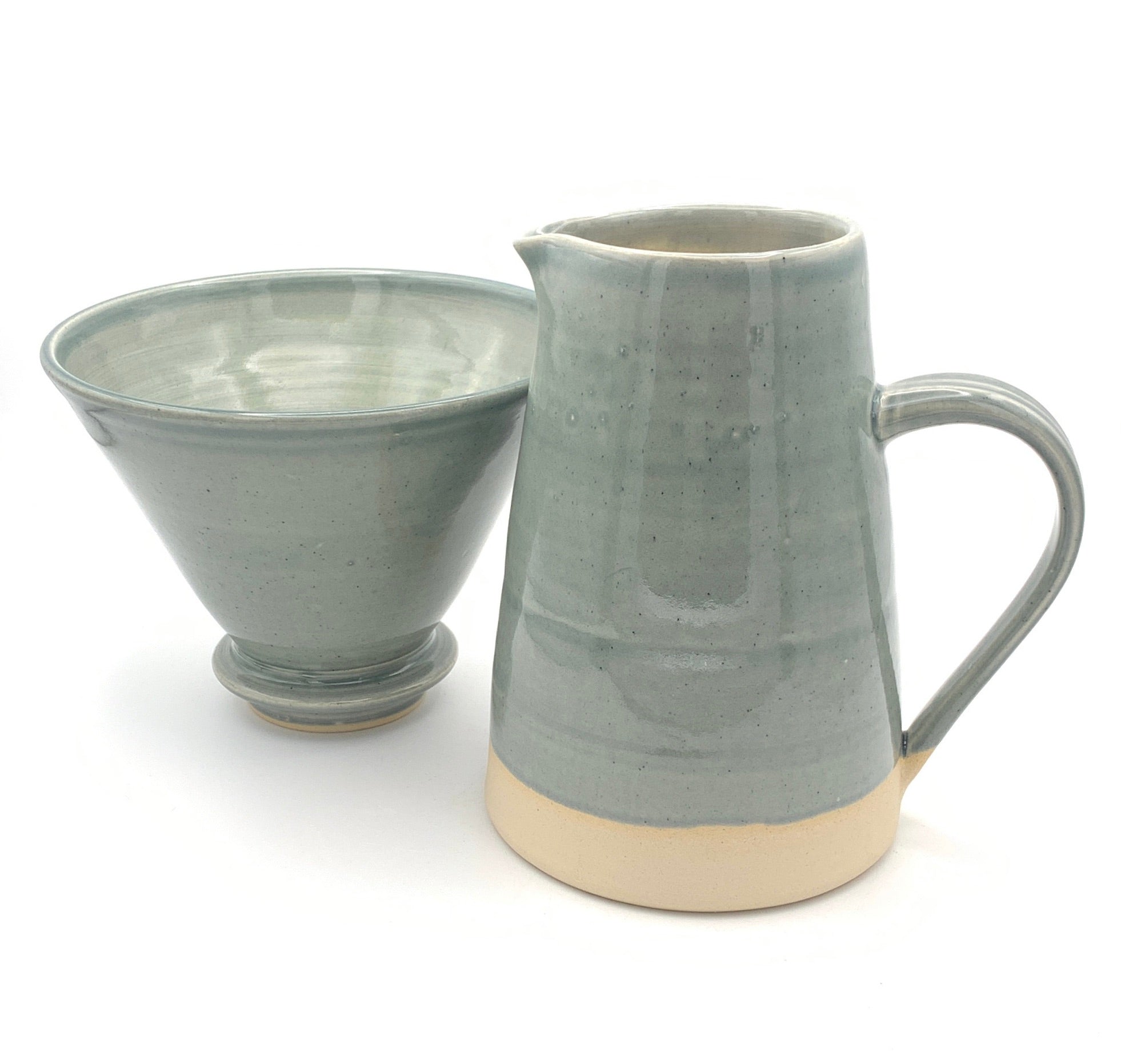Sustainable Stoneware 2 Mug Filter Coffee Drip Set image 1