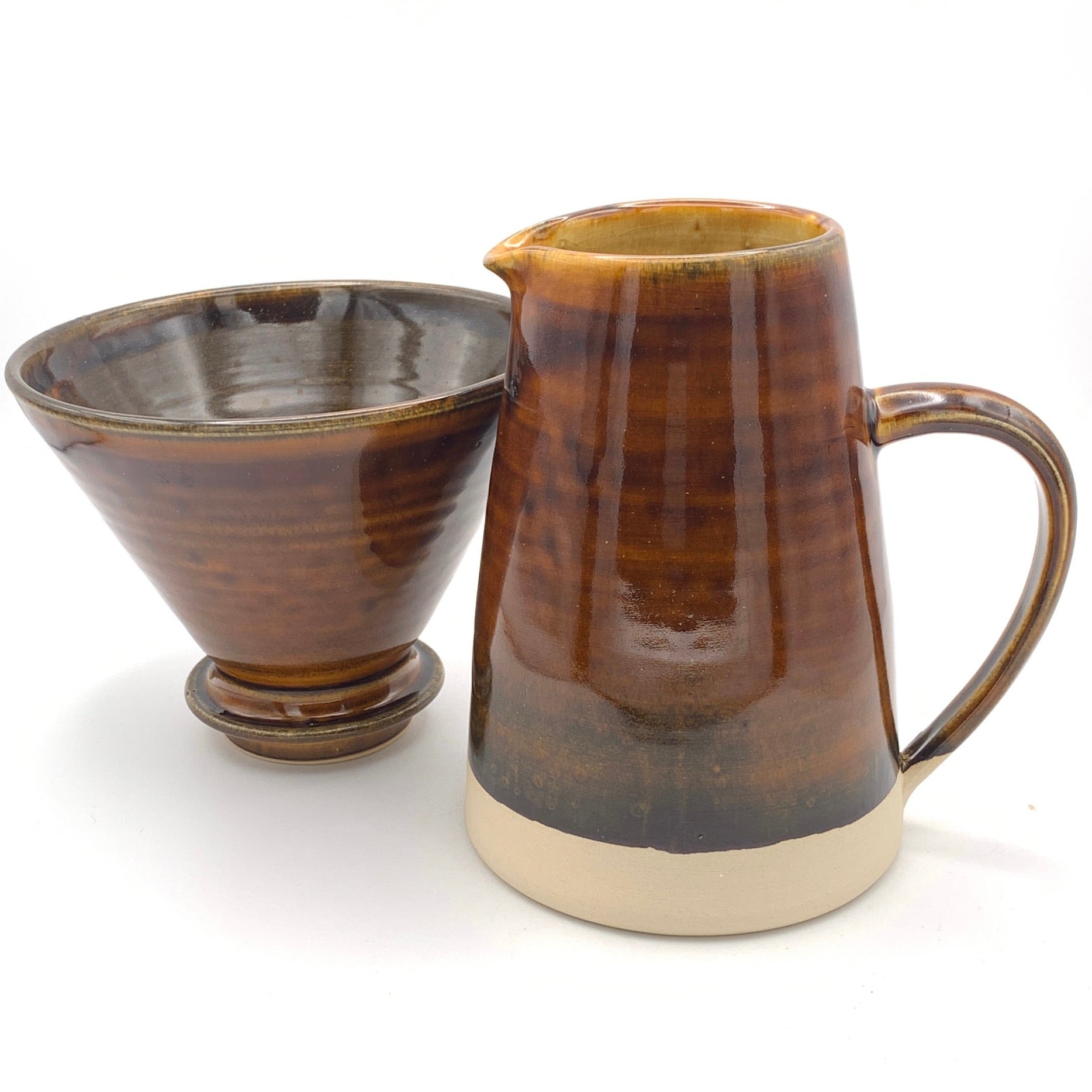 Sustainable Stoneware 2 Mug Filter Coffee Drip Set image 7