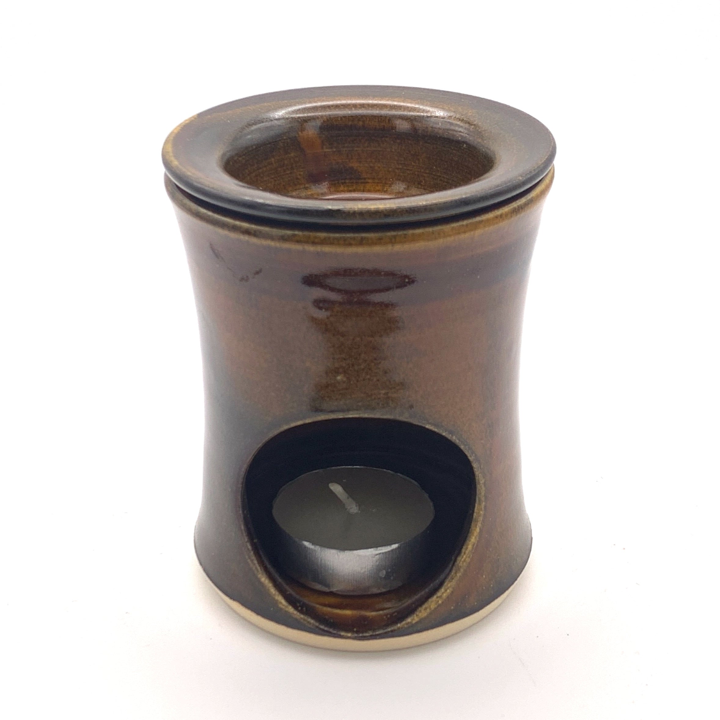 Handmade Ceramic Wax Melt Burner: Rustic Pottery Oil Warmer image 2