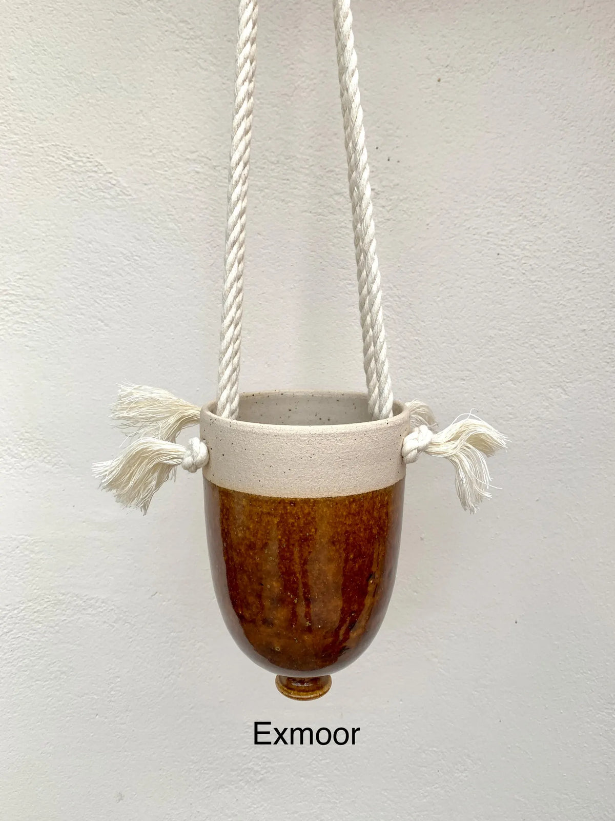 Handmade Stoneware Hanging Planter – Ceramic Plant Pot
