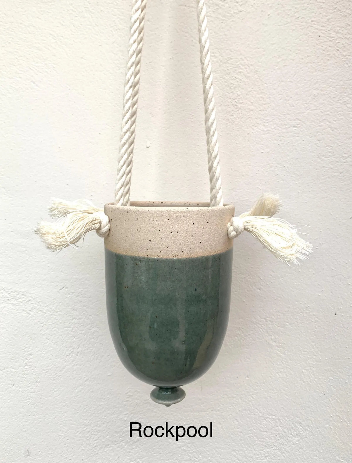 Handmade Stoneware Hanging Planter – Ceramic Plant Pot