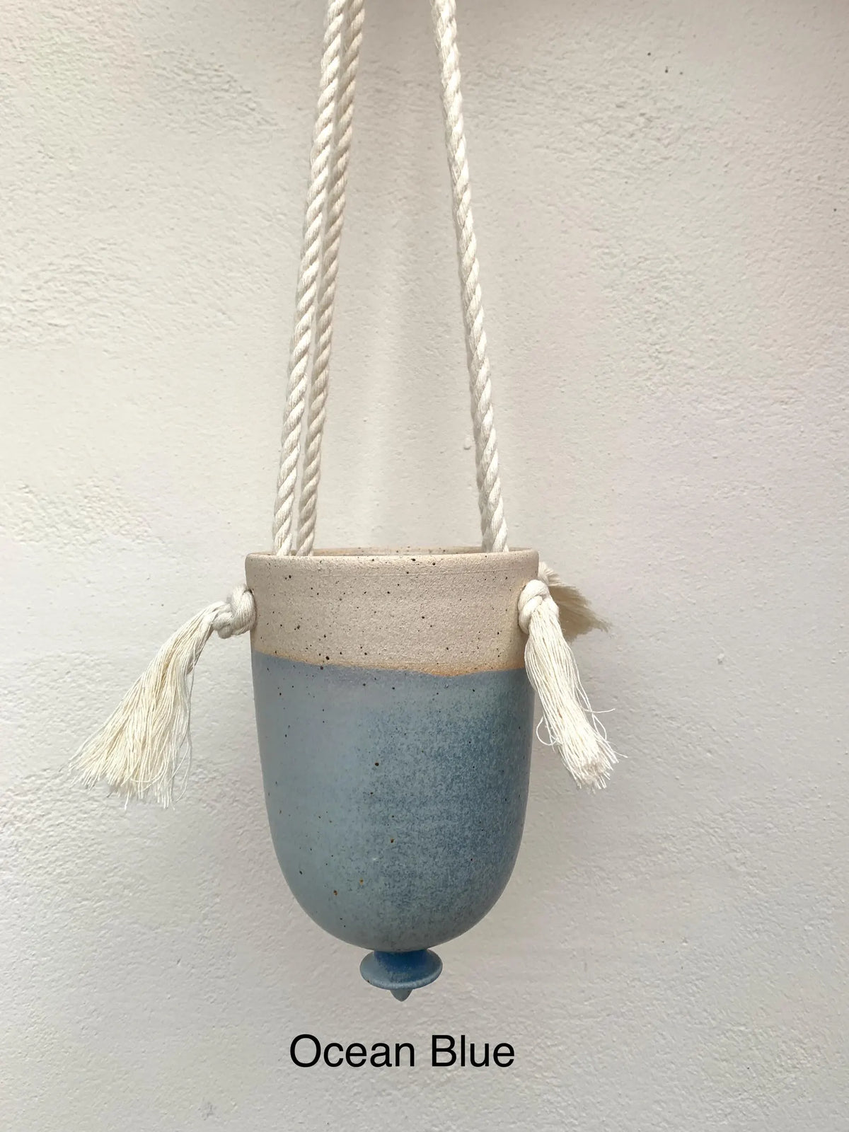 Handmade Stoneware Hanging Planter – Ceramic Plant Pot