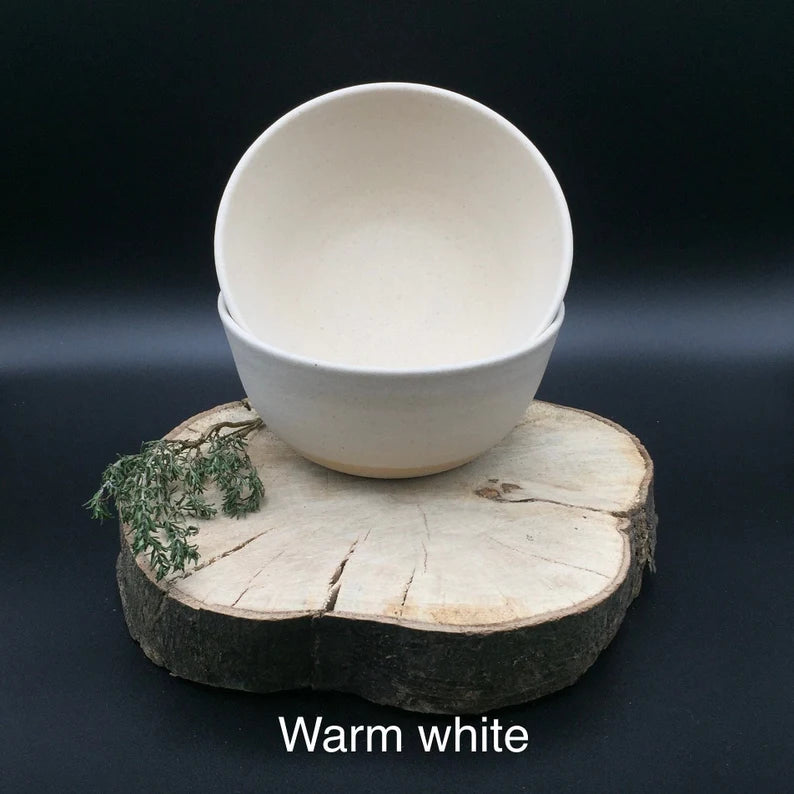 Handmade Stoneware Breakfast Bowls – Cereal & Pasta