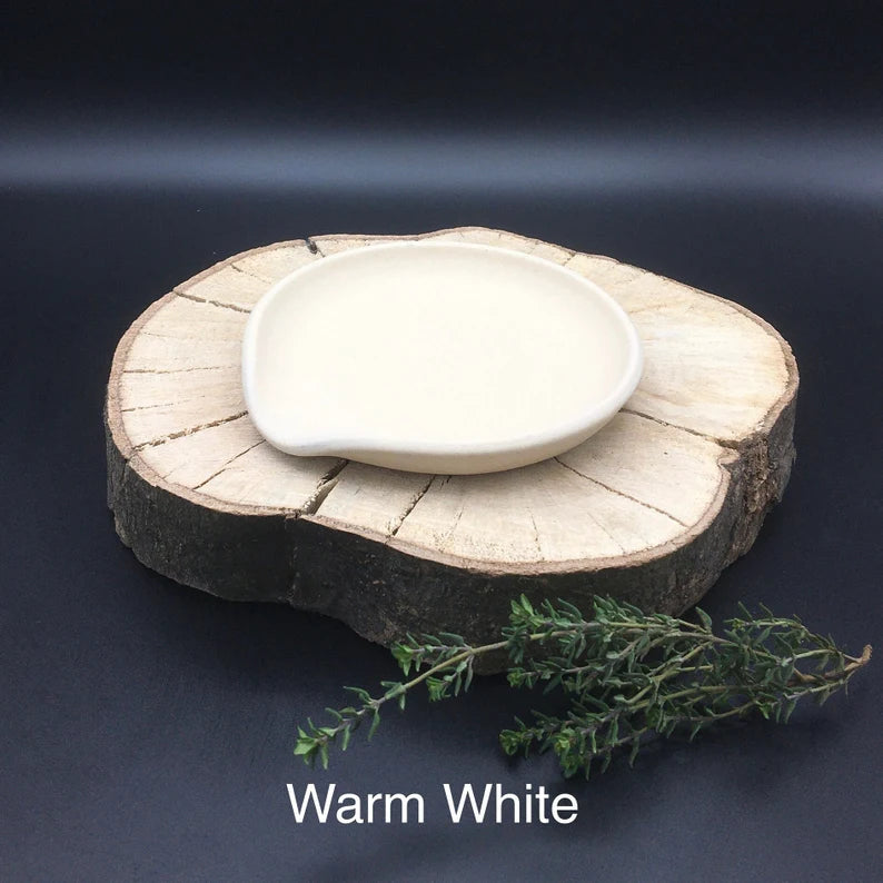 Handmade Stoneware Spoon Rest – Ceramic Kitchen