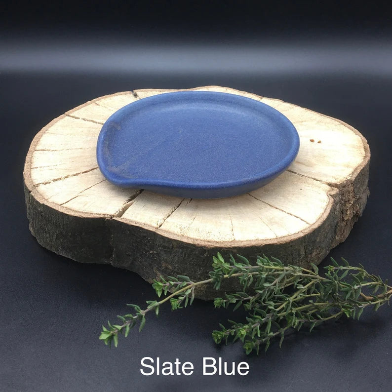 Handmade Stoneware Spoon Rest – Ceramic Kitchen