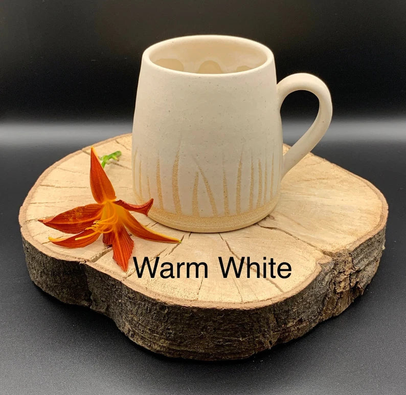 Handmade Stoneware Coffee Mug – 350ml Earth & Ocean Glaze