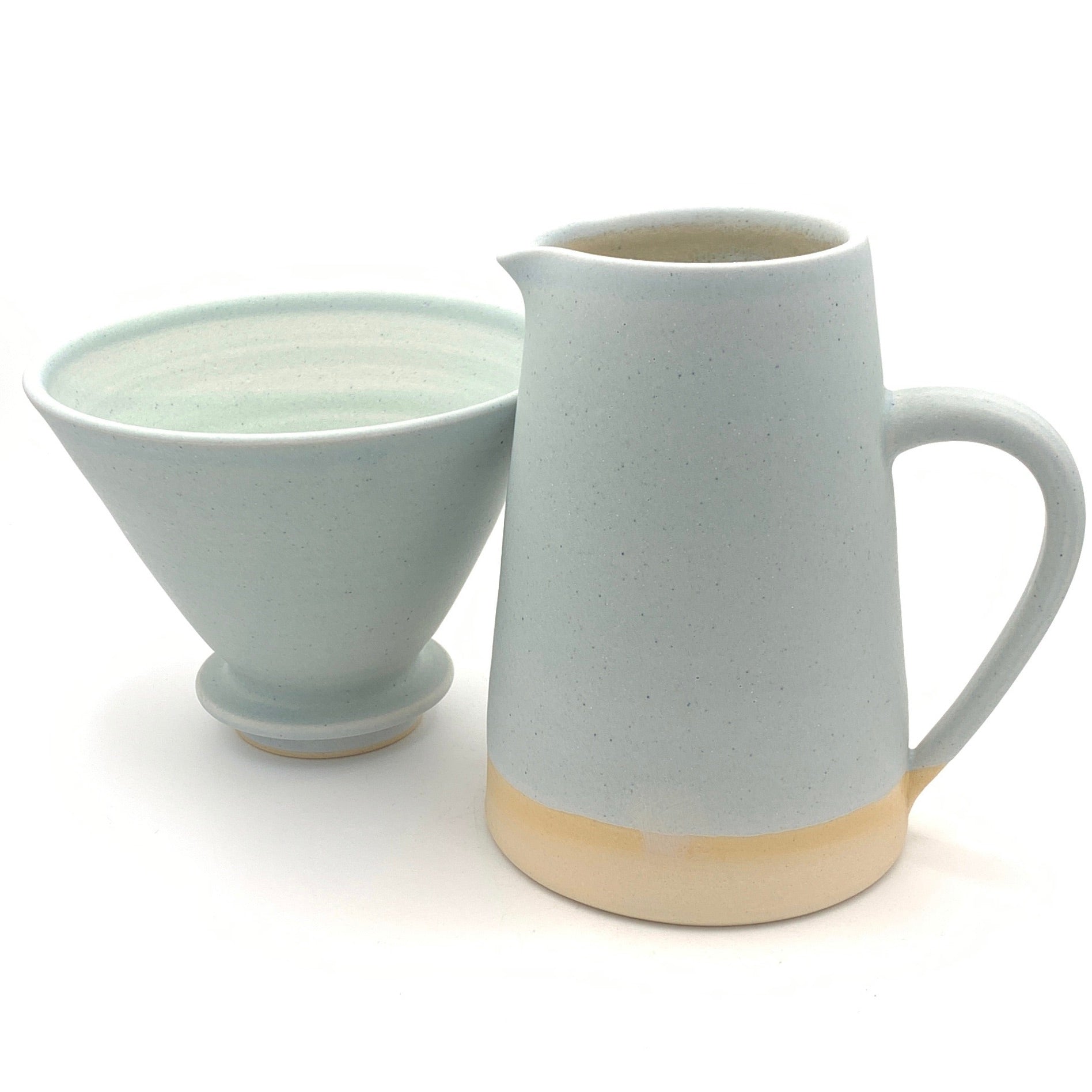 Sustainable Stoneware 2 Mug Filter Coffee Drip Set image 3