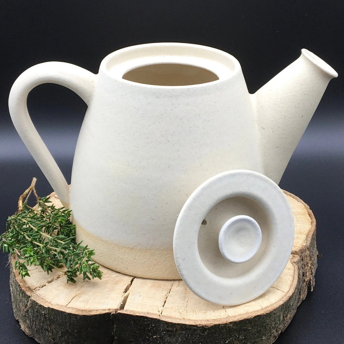Handmade Ceramic Teapot 1 Litre image 3