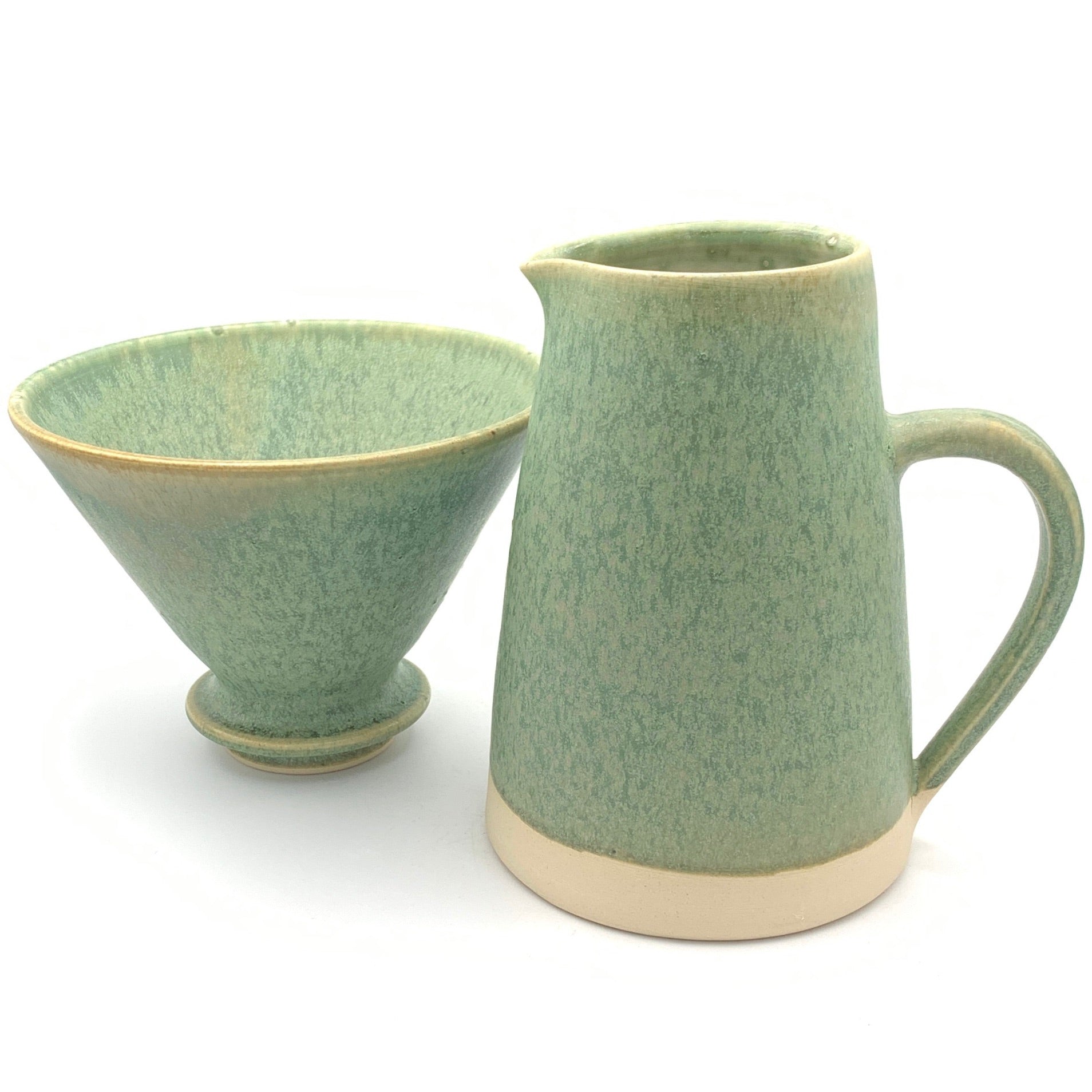 Sustainable Stoneware 2 Mug Filter Coffee Drip Set image 5