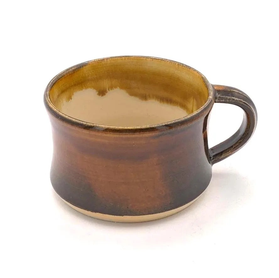 Handmade Stoneware Cappuccino Mug 180ml image 7