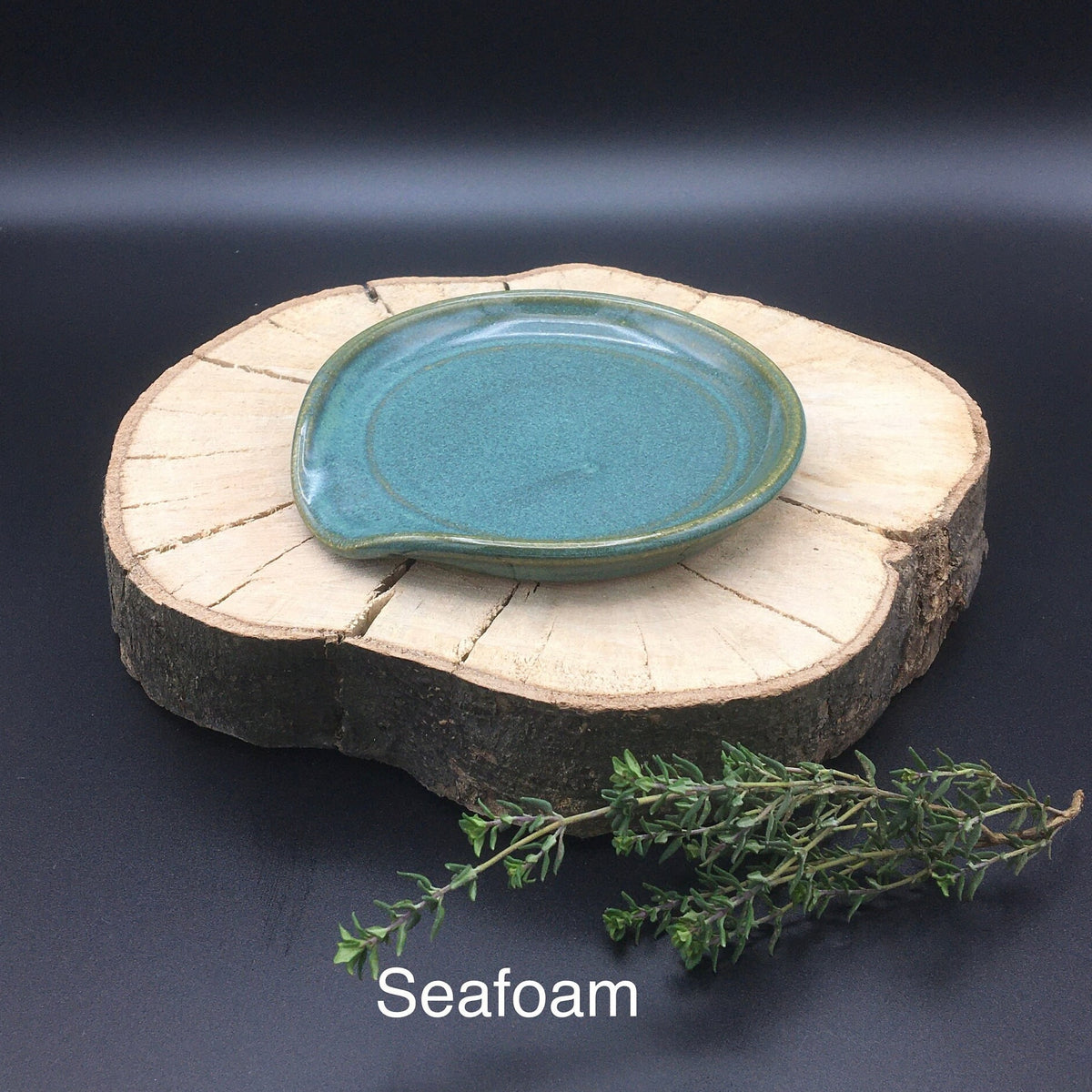Handmade Stoneware Spoon Rest – Ceramic Kitchen