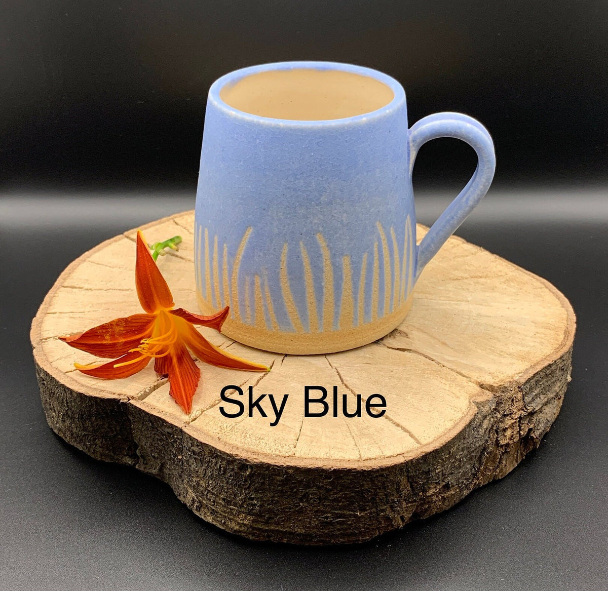 Handmade Stoneware Coffee Mug – 350ml Earth & Ocean Glaze