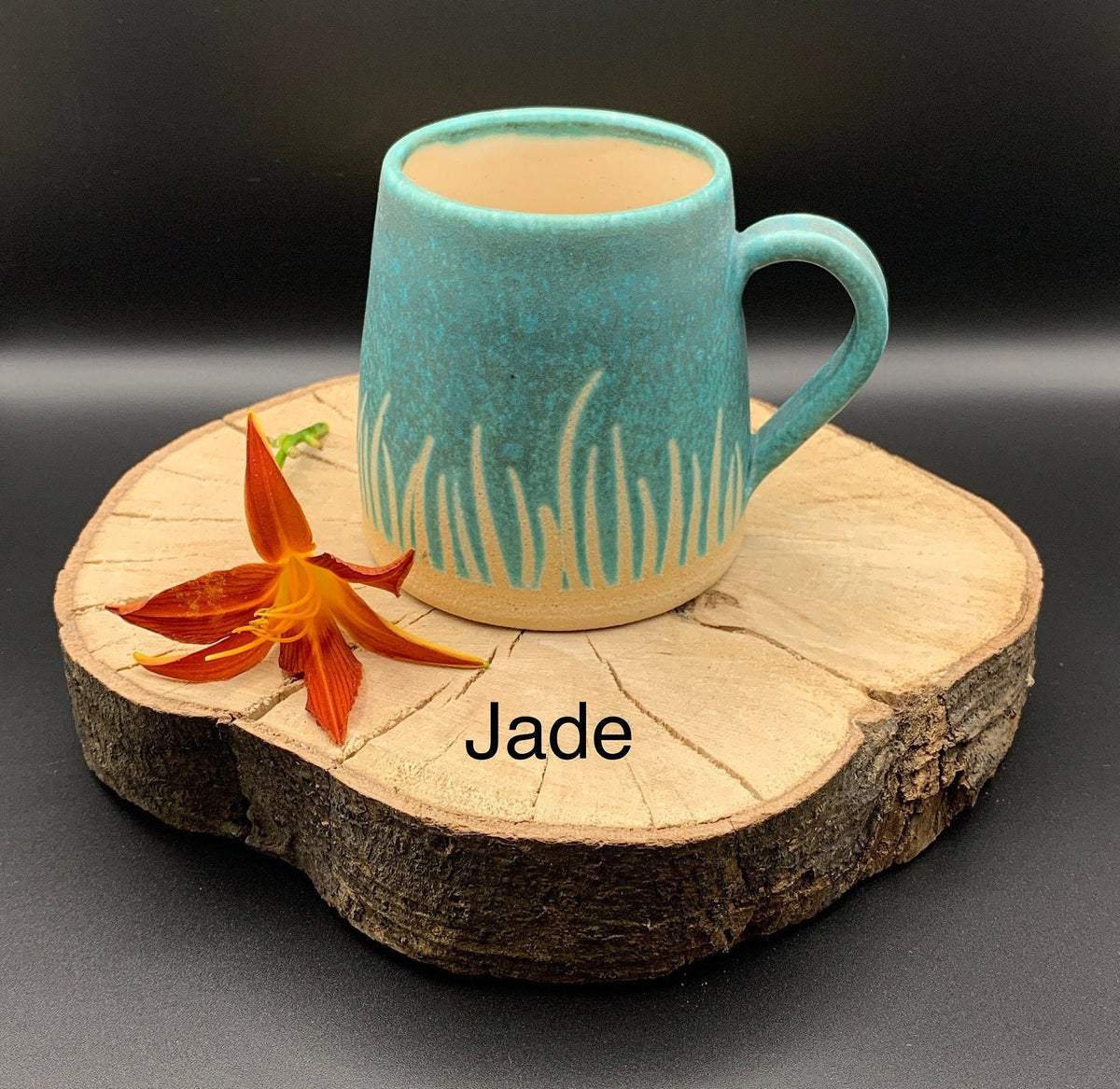 Handmade Stoneware Coffee Mug – 350ml Earth & Ocean Glaze