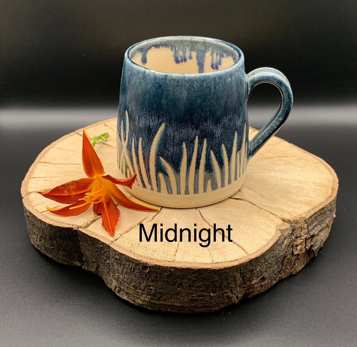 Handmade Stoneware Coffee Mug – 350ml Earth & Ocean Glaze