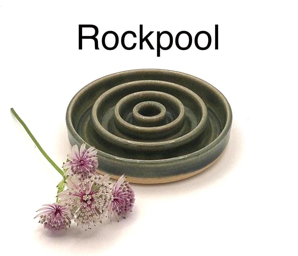 Handmade Stoneware Spiral Soap Dish – Earth & Ocean Glaze
