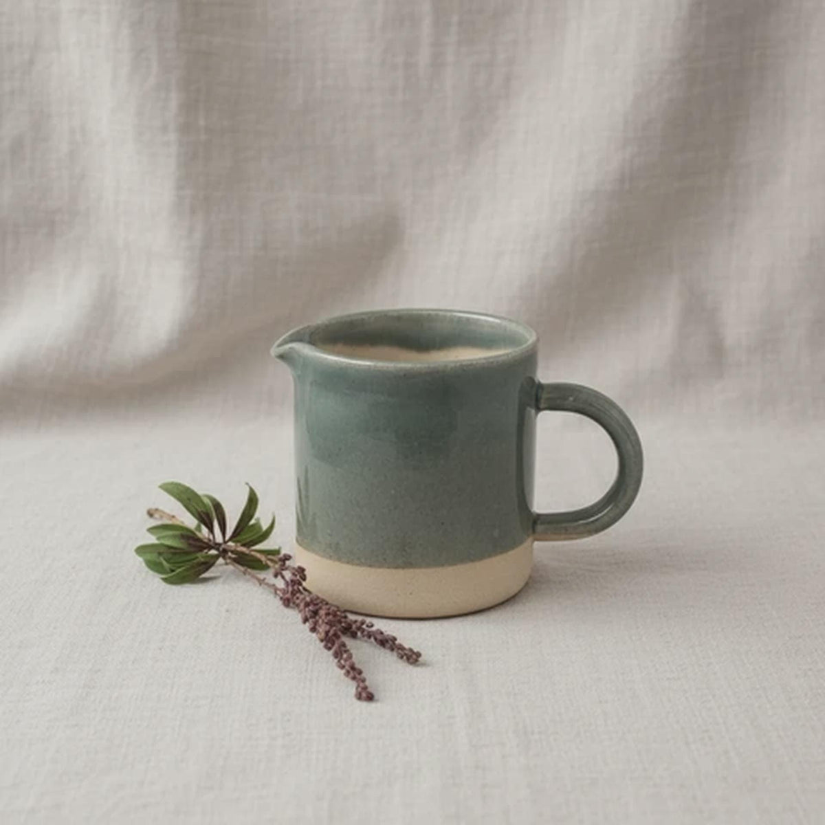 Handmade Stoneware Milk Jug – 250ml Ceramic Creamer