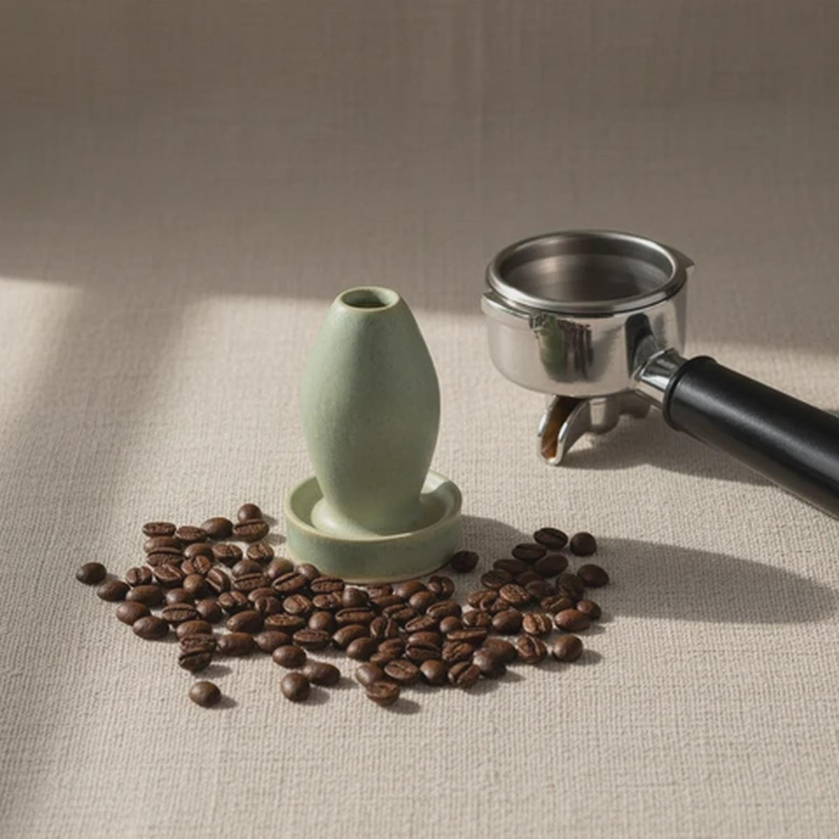 Handmade Ceramic Coffee Tamper – 58mm Stoneware